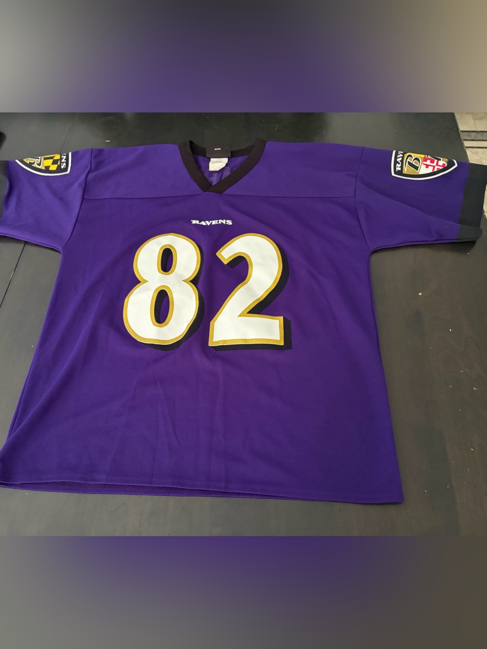Vtg 90s Logo Athletic Baltimore Ravens Shannon Sharpe NFL Football Jersey Size L